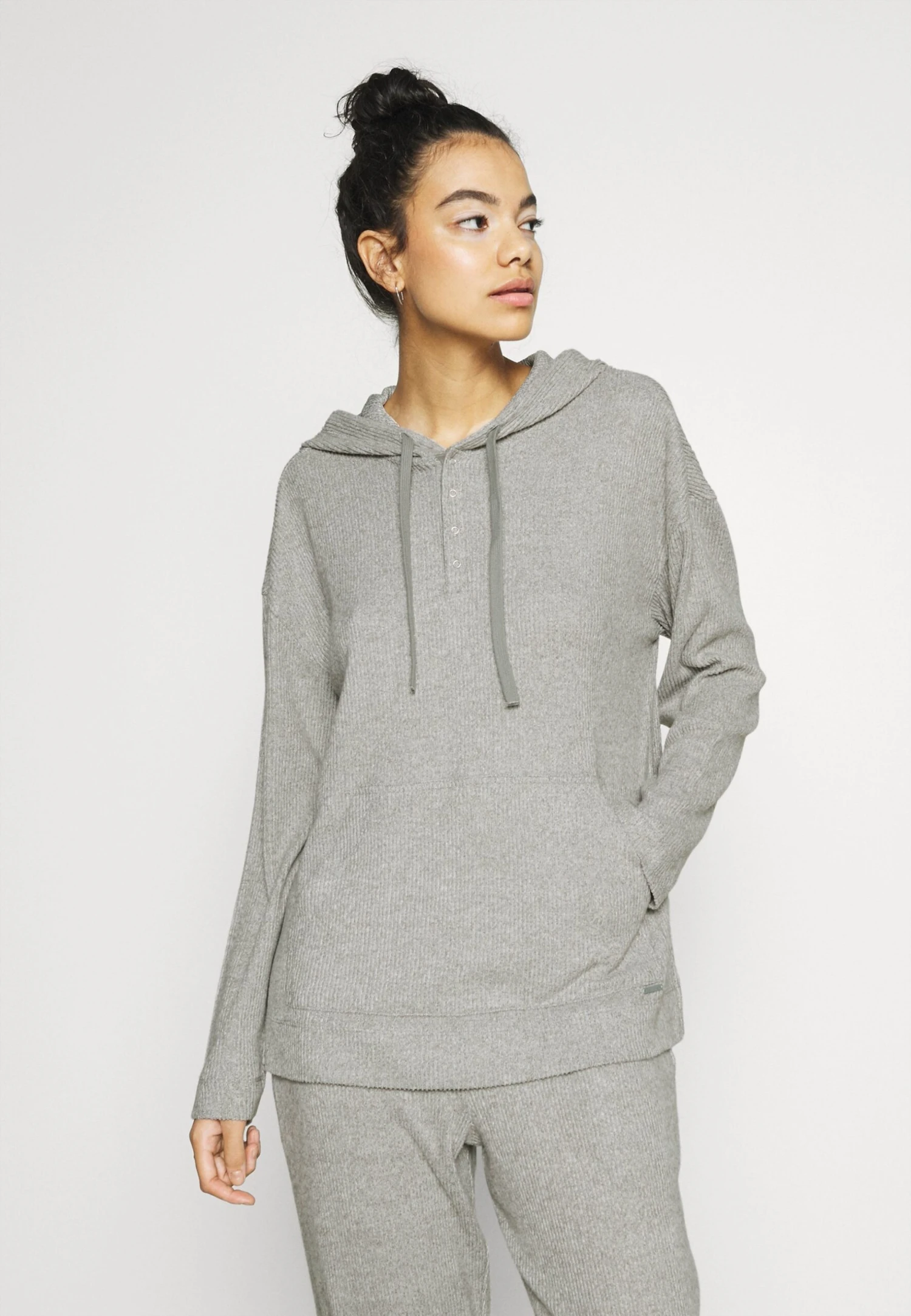 CALVIN KLEIN UNDERWEAR Ease Hoodie - Haut De Pyjama - Grey Heather