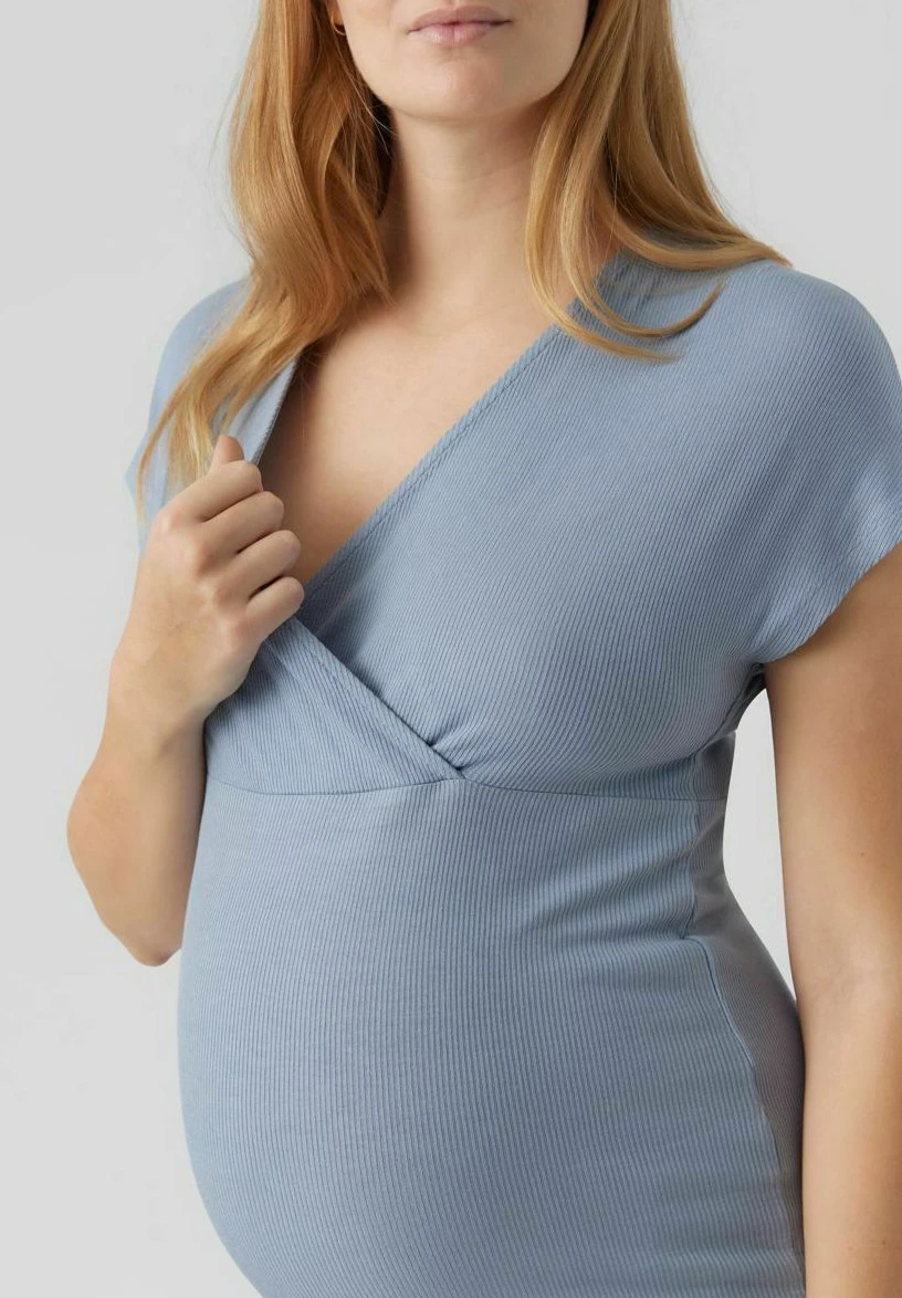 Mamalicious 2-In-1 Mlbrynna - T-Shirt Basique - Ashley Blue – Image 4