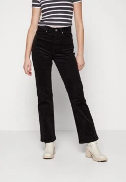 Monki Pantalon Classique - Black Dark