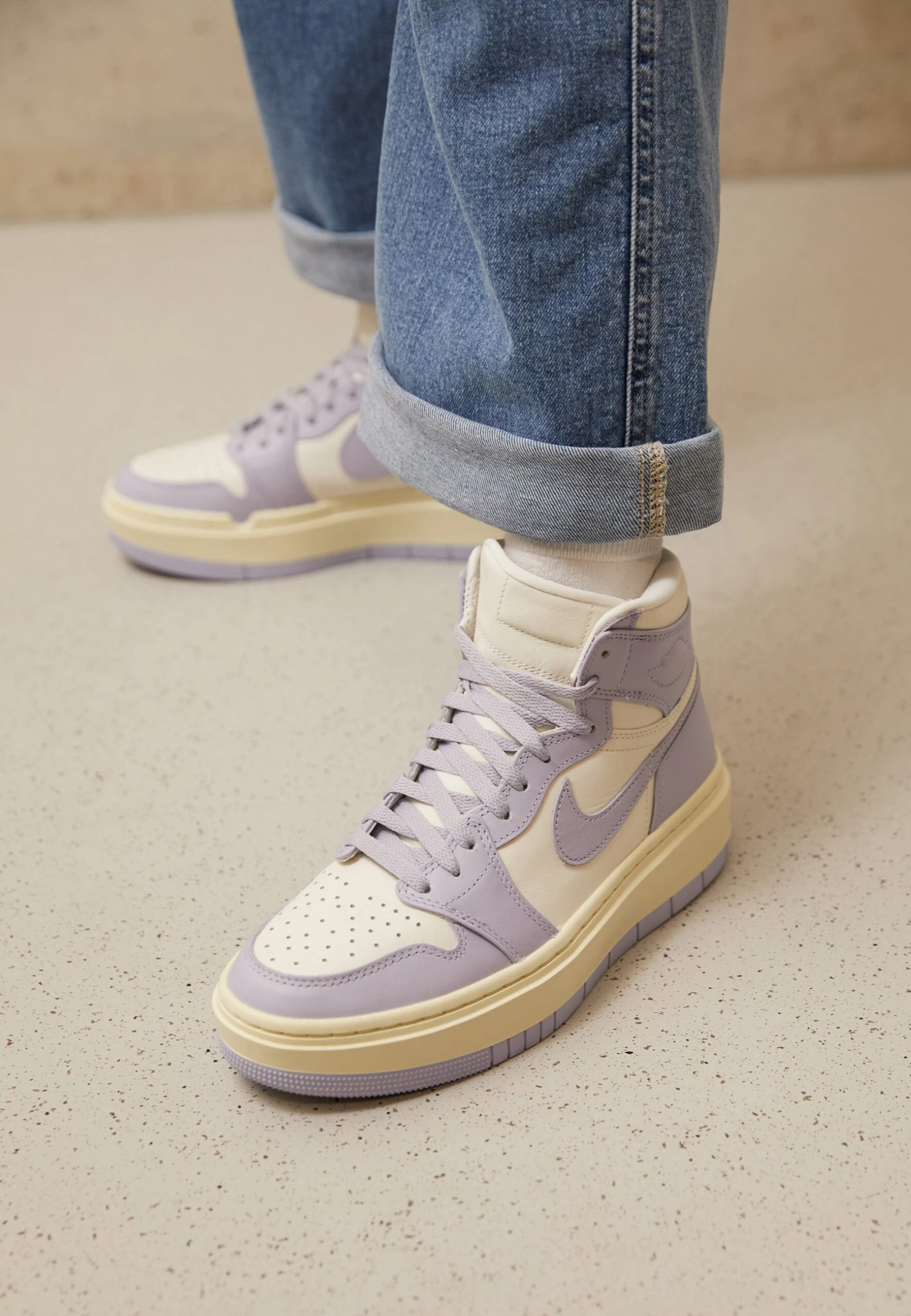 Air Jordan 1 Elevate Mid - Baskets Montantes - Sail/Titanium/Coconut Milk – Image 3