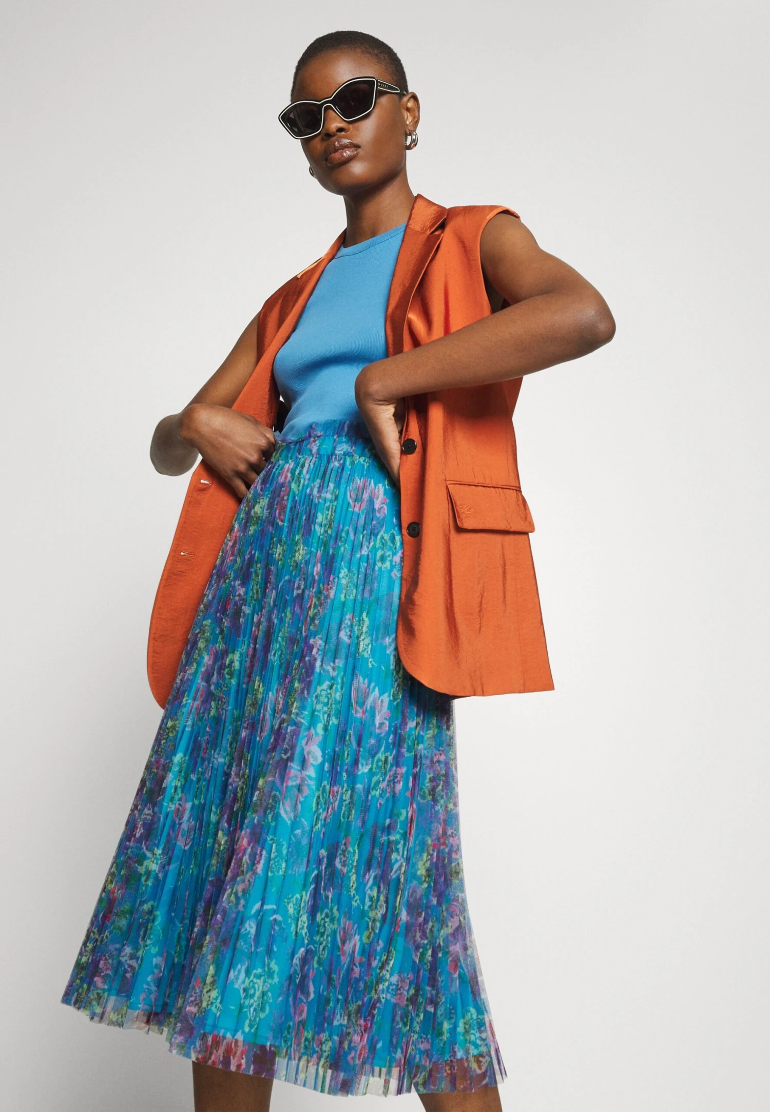 MAX & Co. Cicala - Jupe Plissée - Light Blue – Image 4