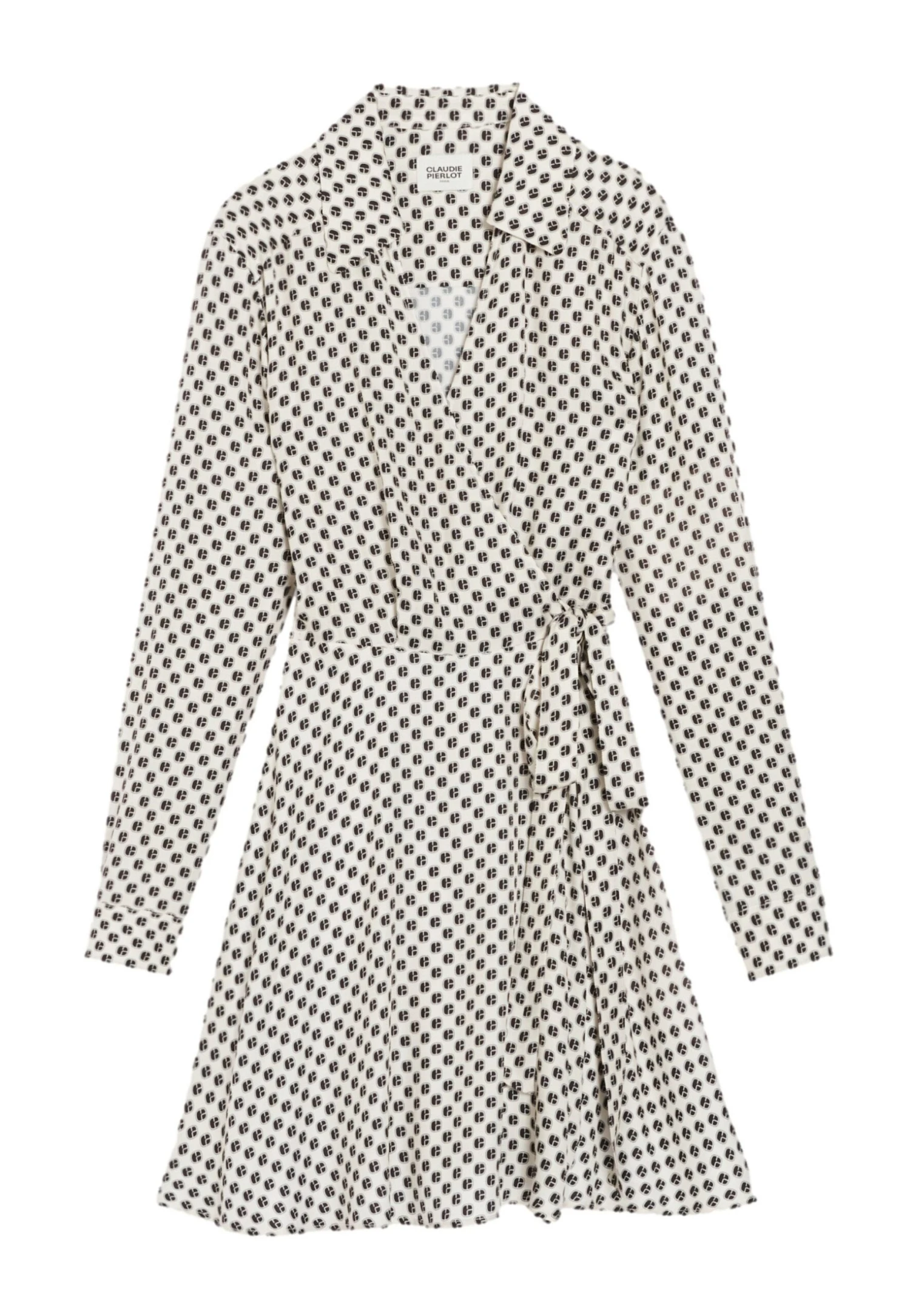 CLAUDIE PIERLOT Rixiemonogramme - Robe Chemise - Print Clair – Image 5