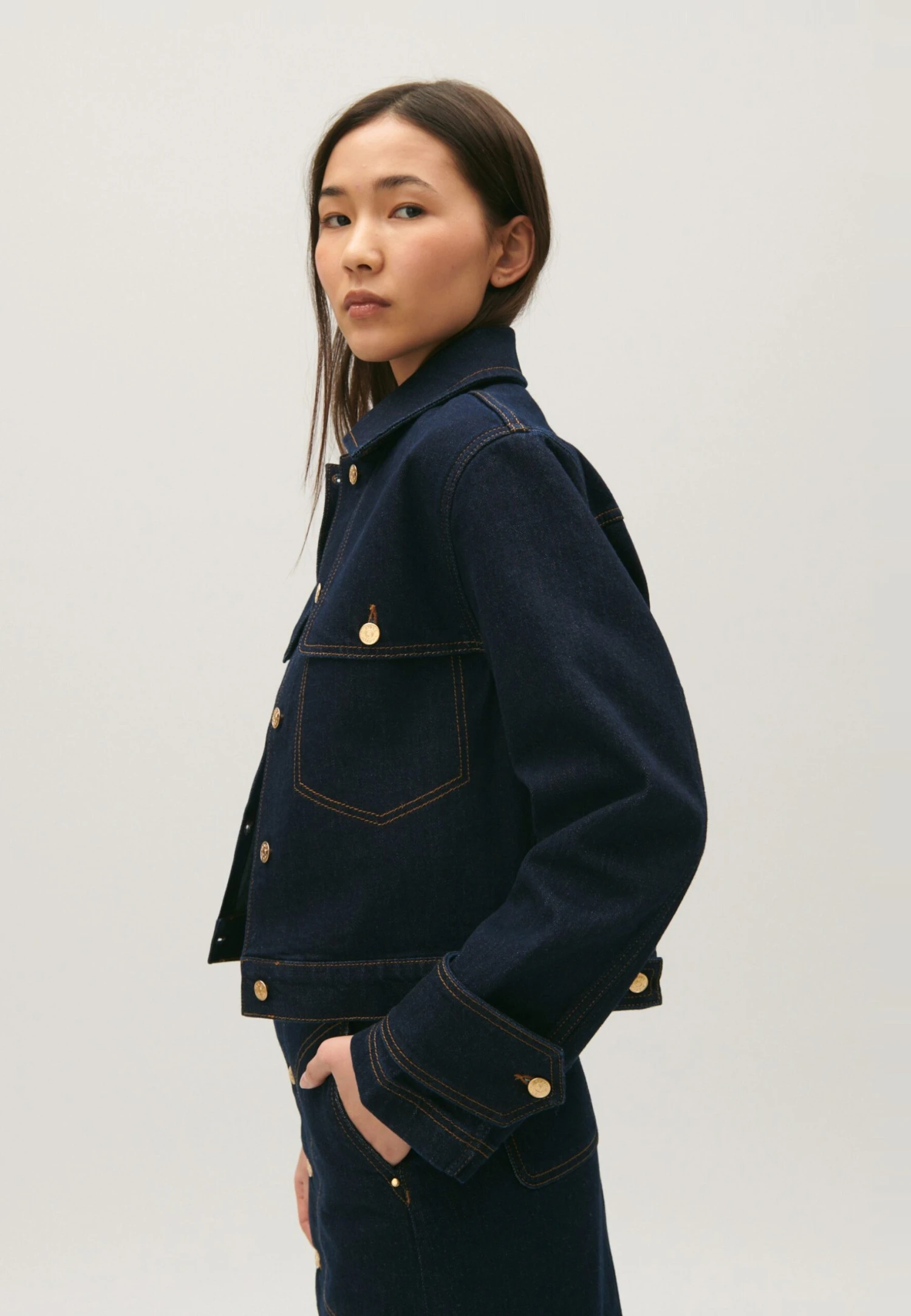 CLAUDIE PIERLOT Villy - Veste En Jean - Denim Brut – Image 4