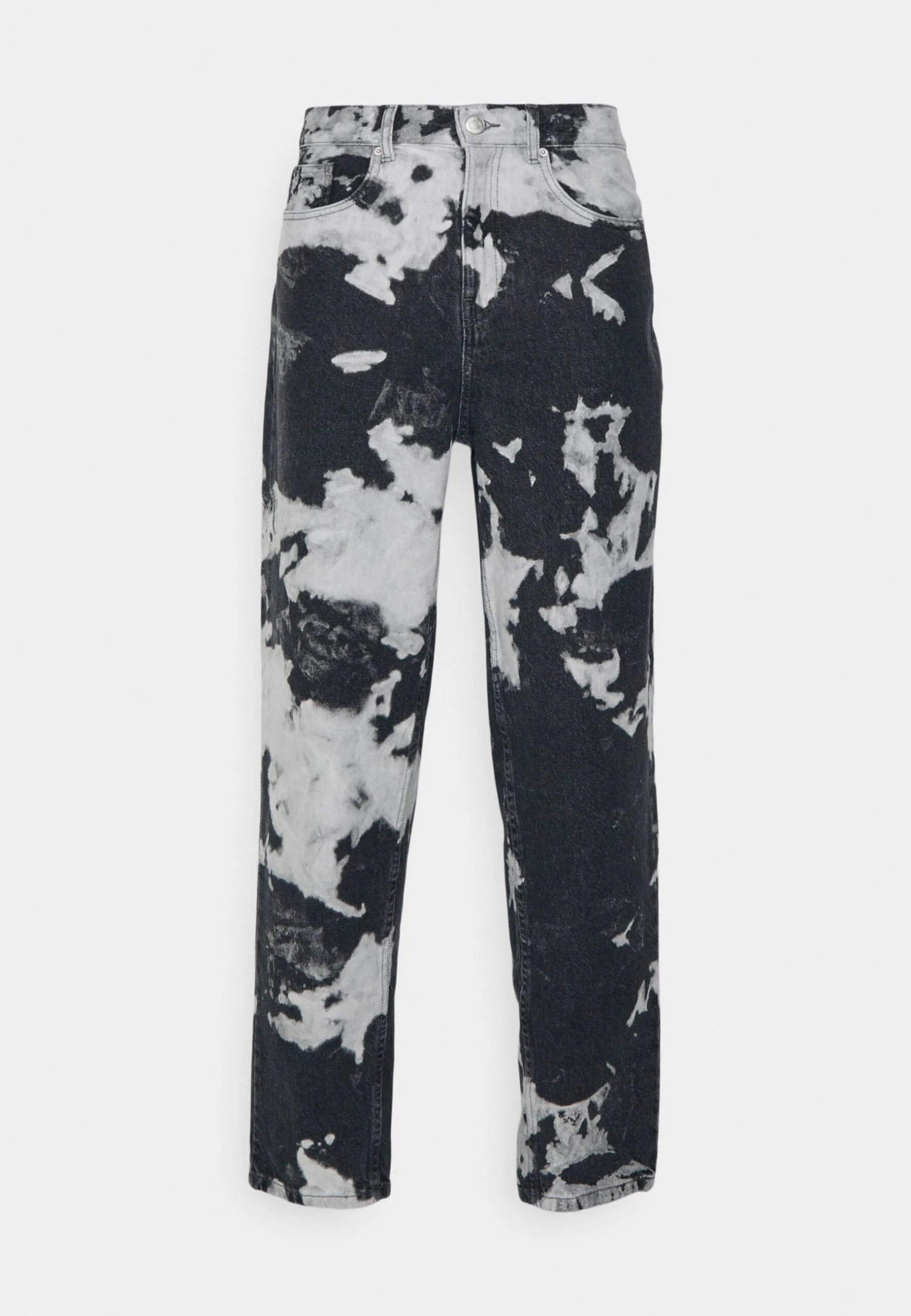 YOURTURN Unisex Moonwash Unisex - Jean Boyfriend - Black – Image 4