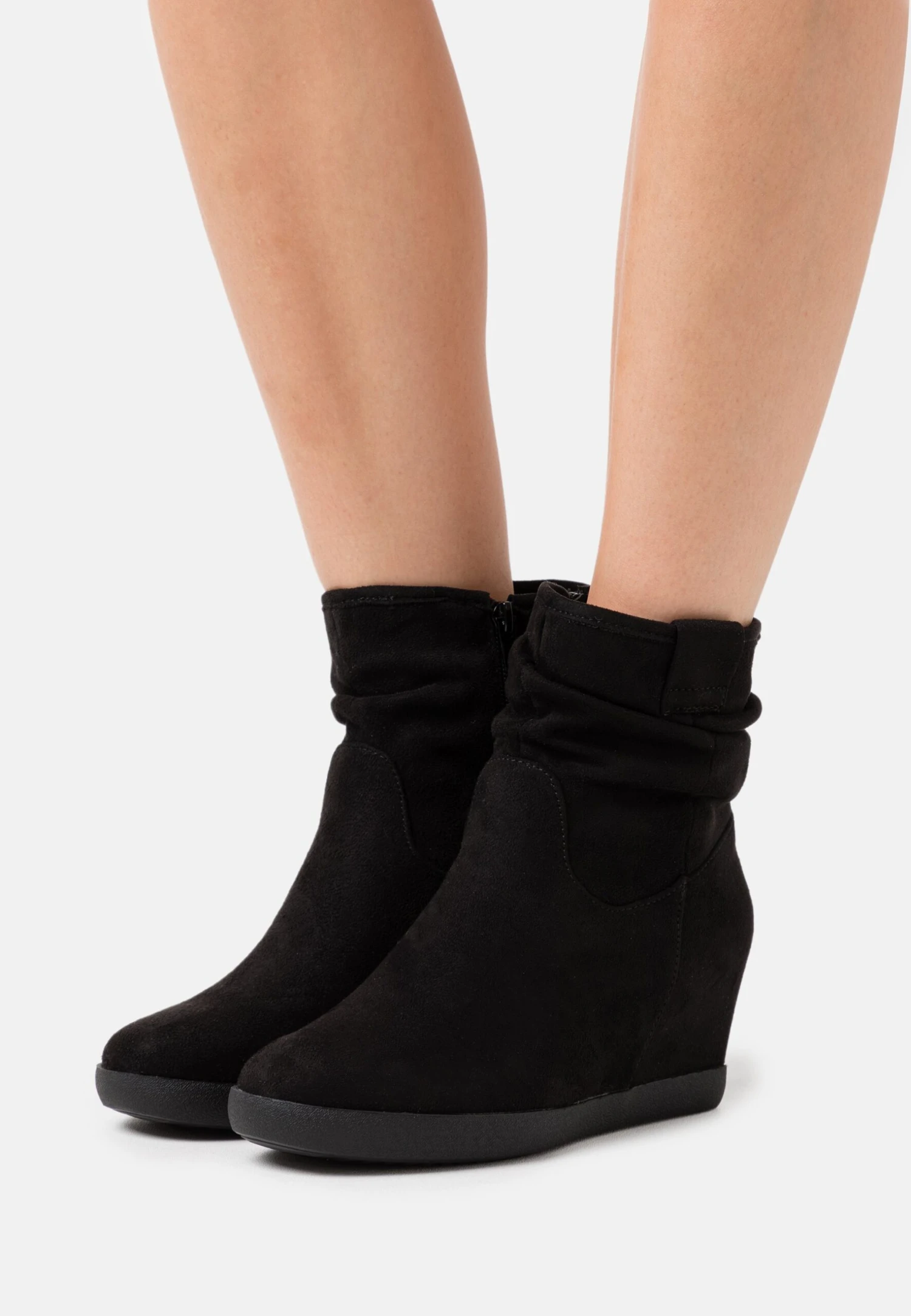 Anna Field Winter Boot - Bottines Compensées - Black
