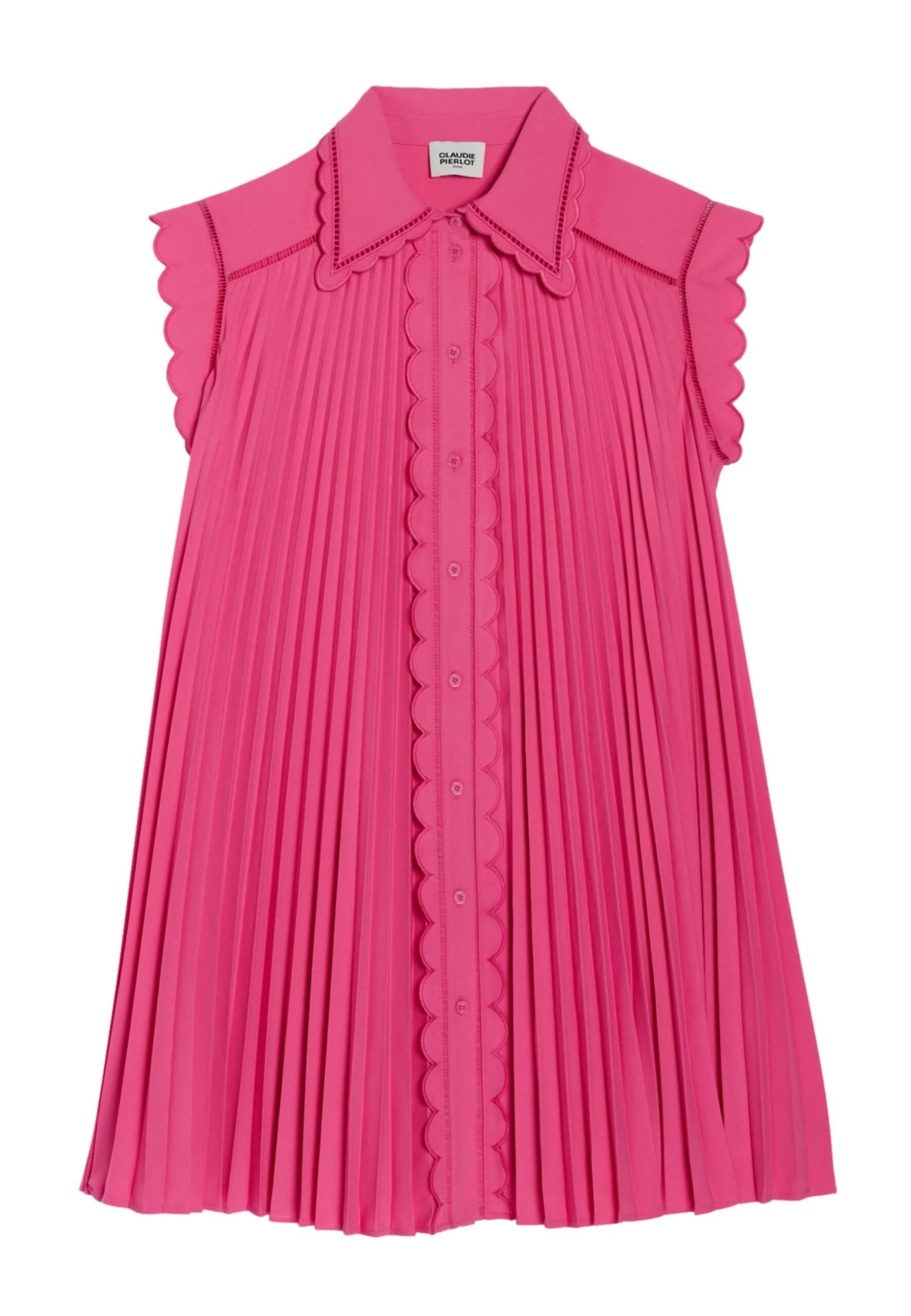 CLAUDIE PIERLOT Ramo - Robe Chemise - Bubble Gum – Image 5
