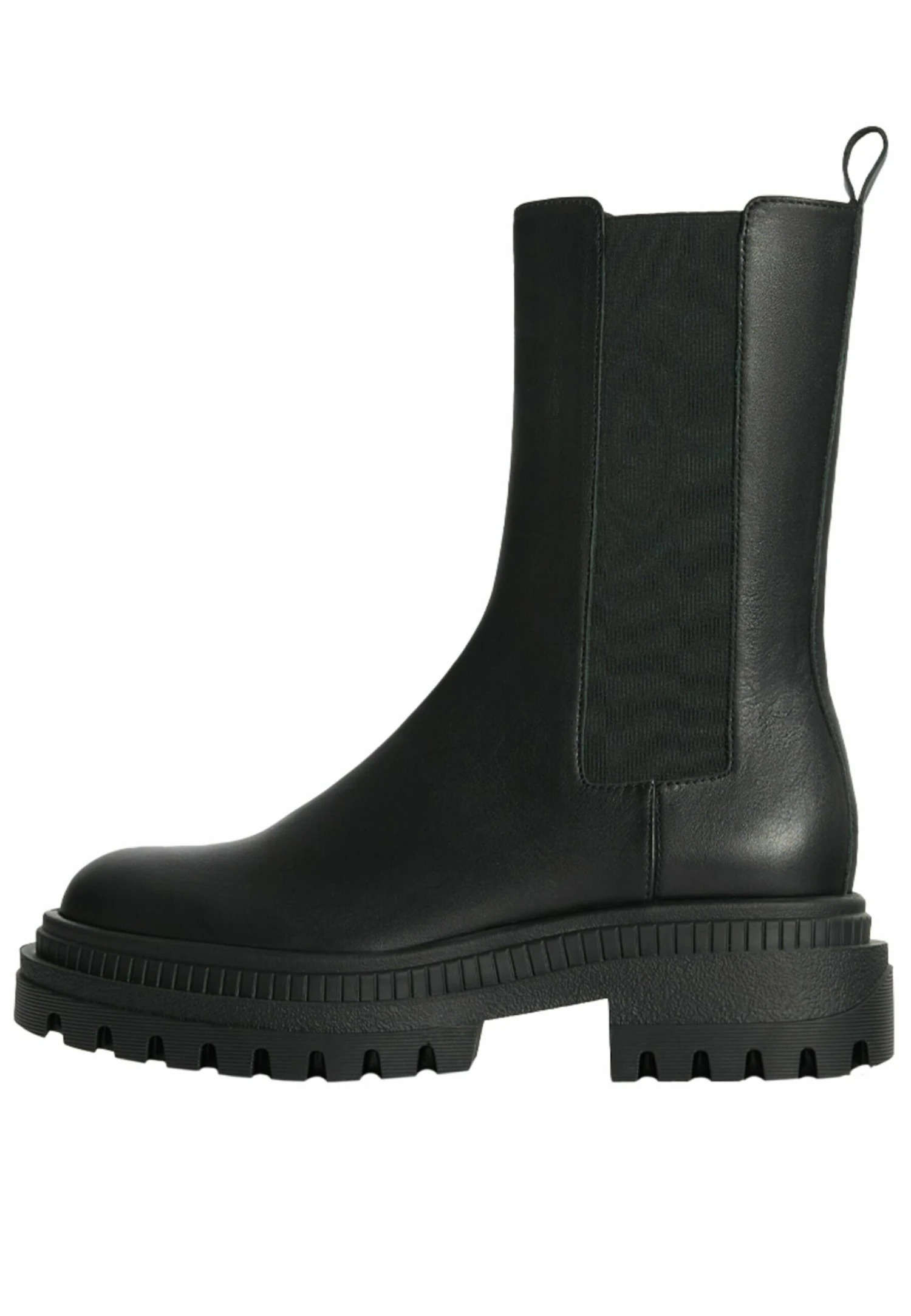 BERSHKA Flat With Elastic Gores - Boots À Talons - Black – Image 2