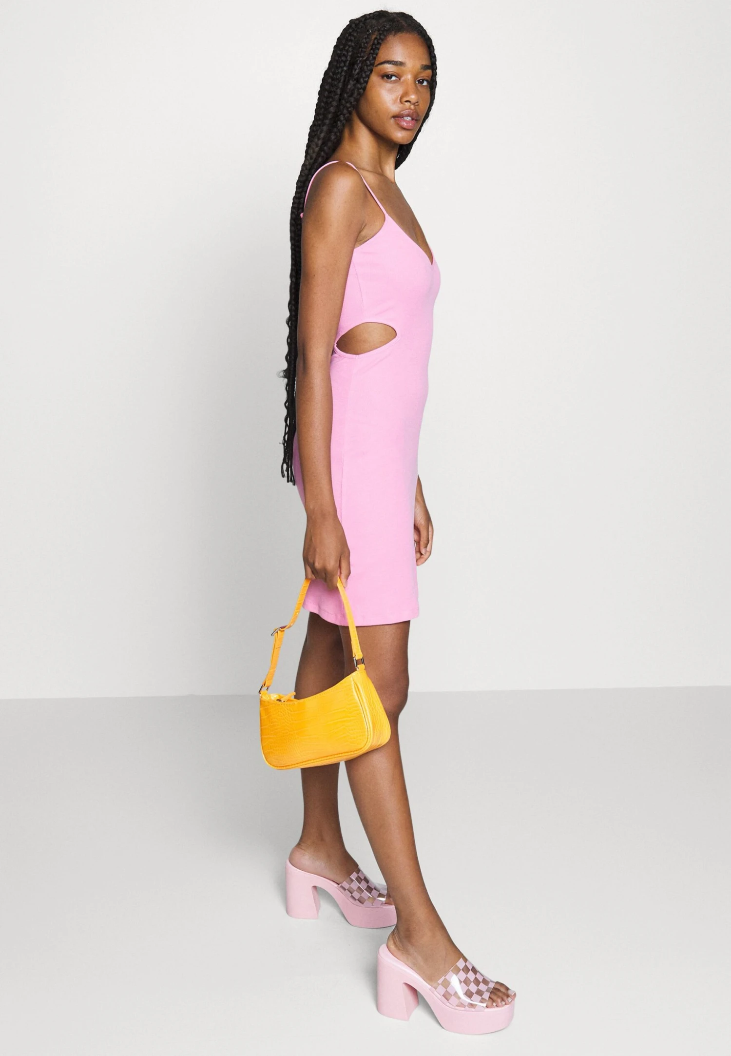 Even&Odd Flare Mini Dress - Robe De Jour - Pink – Image 5