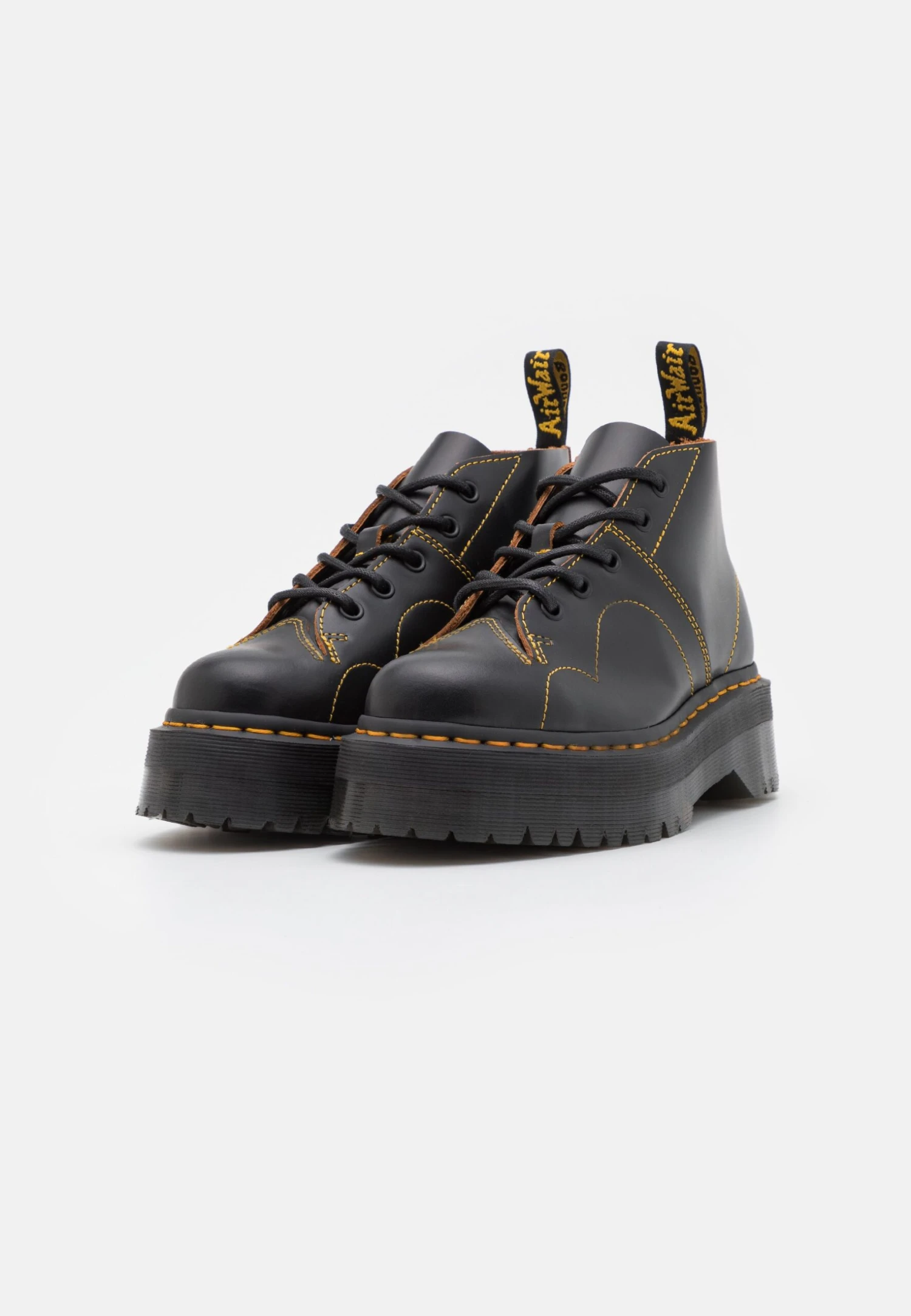 Dr. Martens Church Quad Unisex - Boots À Talons - Black Vintage Smooth – Image 2