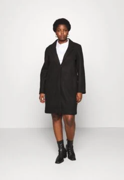 Vero Moda Curve Vmcpop Coat - Manteau Classique - Black