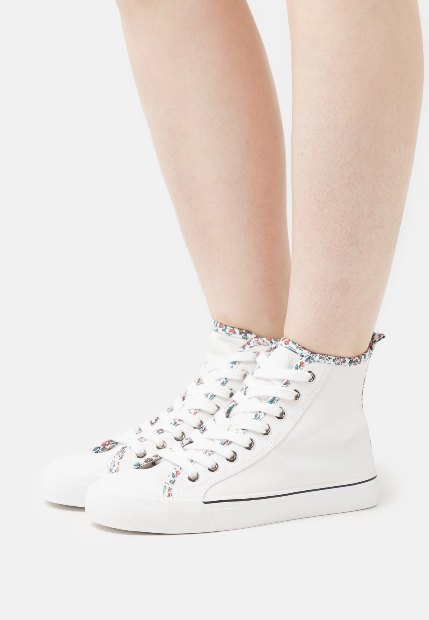 Anna Field Baskets Montantes - White/Multi-Coloured