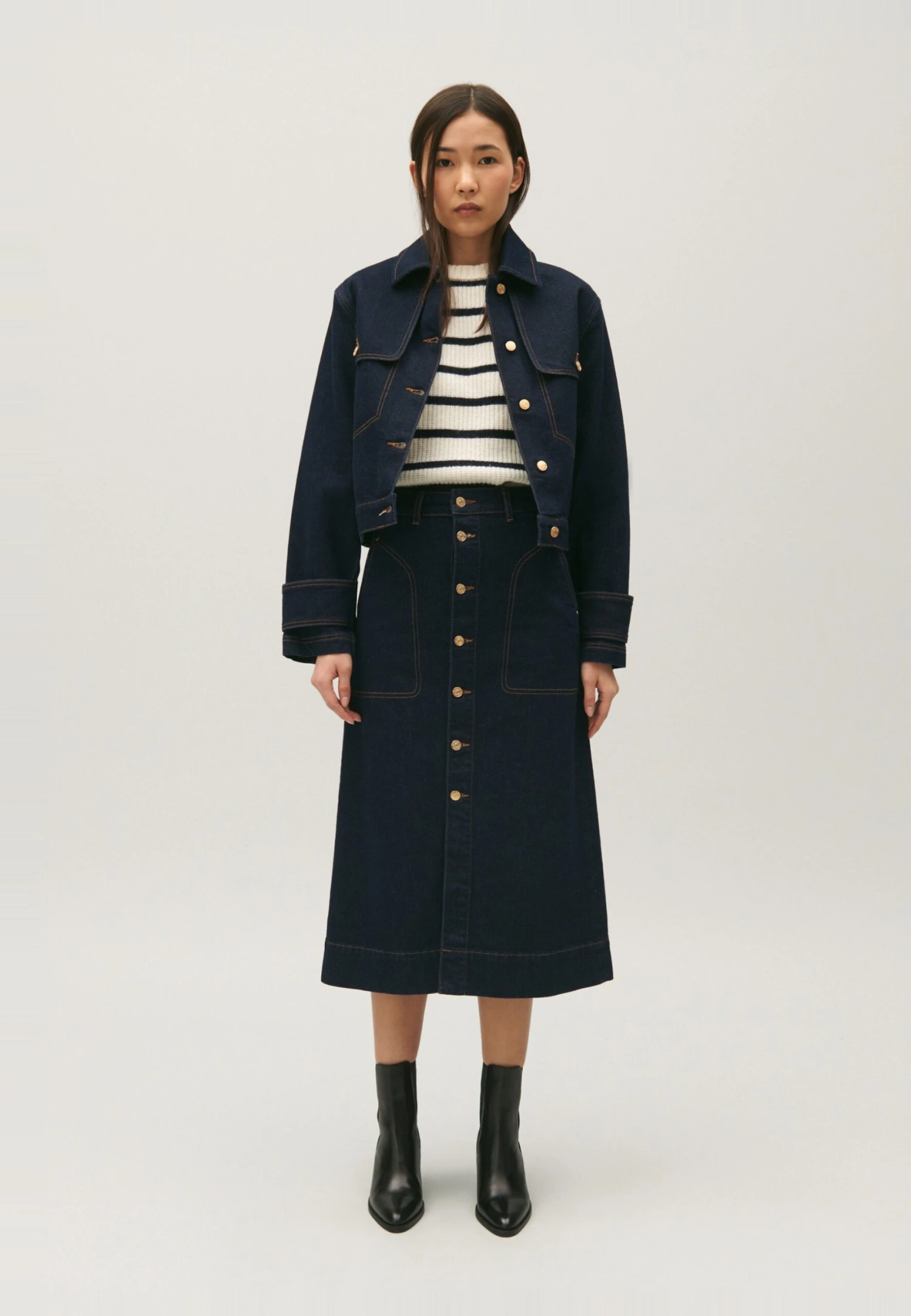 CLAUDIE PIERLOT Villy - Veste En Jean - Denim Brut – Image 2