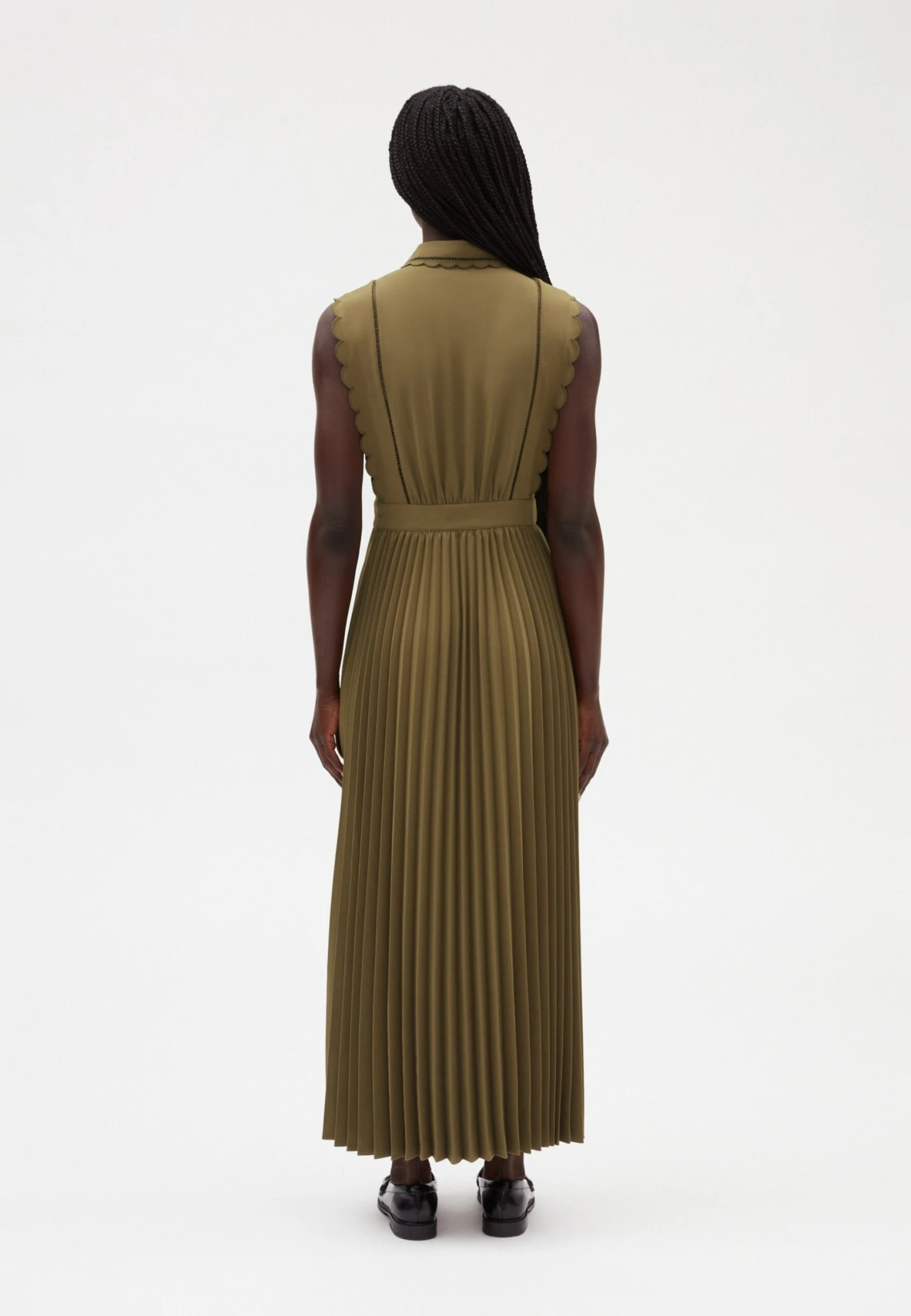 CLAUDIE PIERLOT Respect - Robe Chemise - Lichen – Image 3