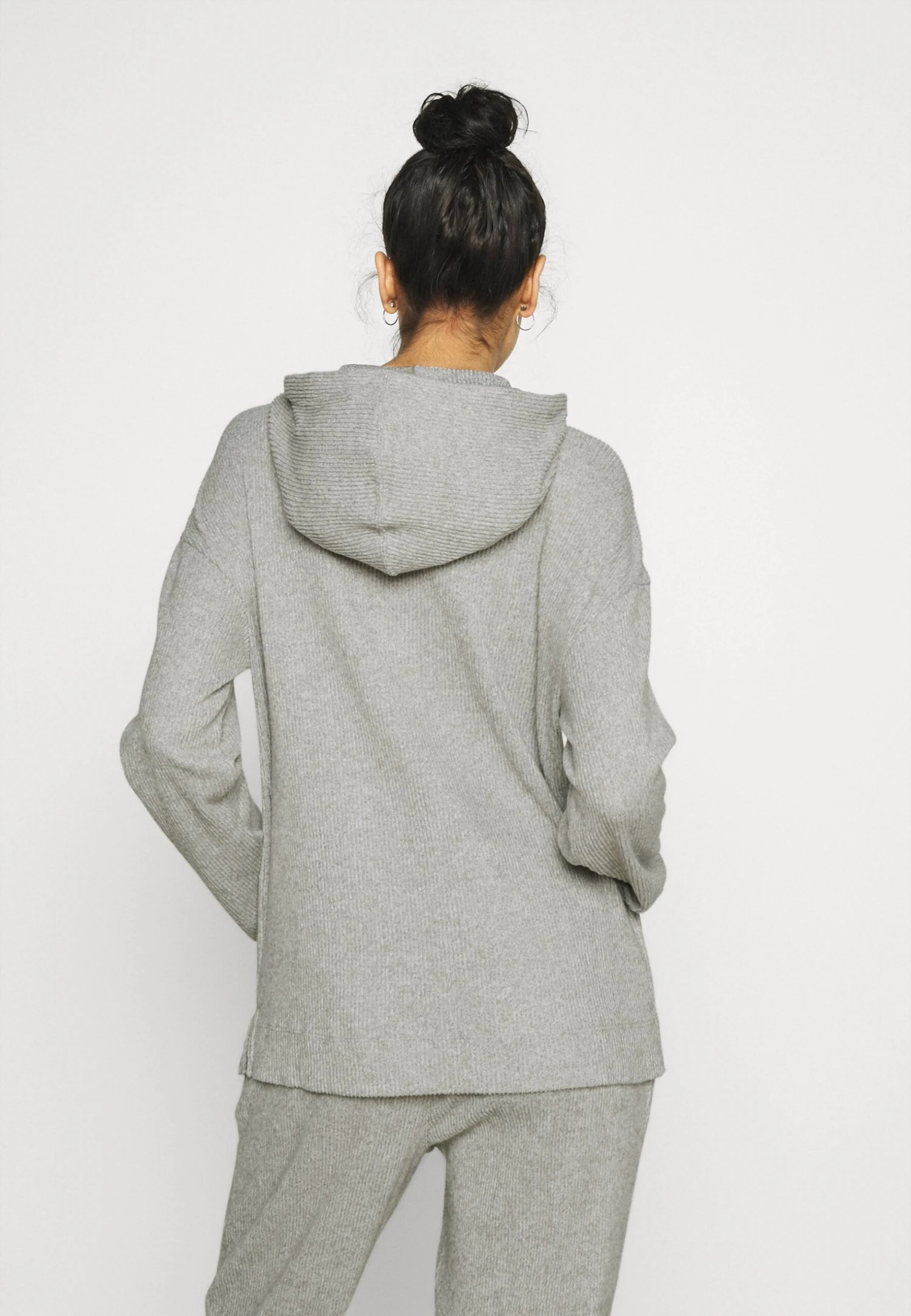 CALVIN KLEIN UNDERWEAR Ease Hoodie - Haut De Pyjama - Grey Heather – Image 3