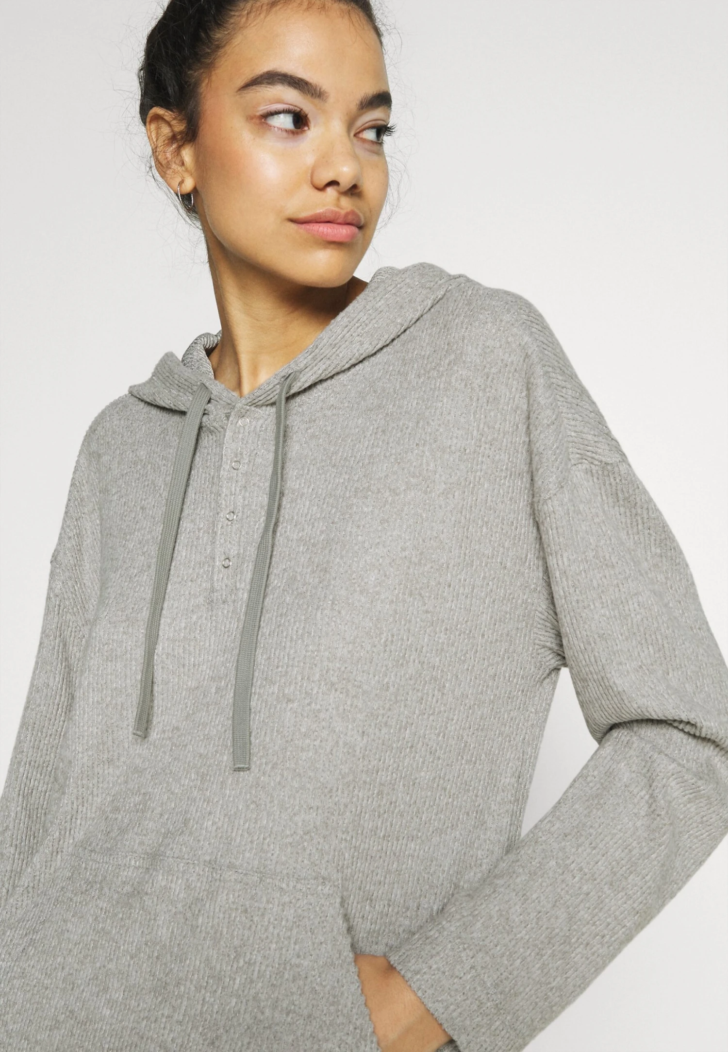 CALVIN KLEIN UNDERWEAR Ease Hoodie - Haut De Pyjama - Grey Heather – Image 4