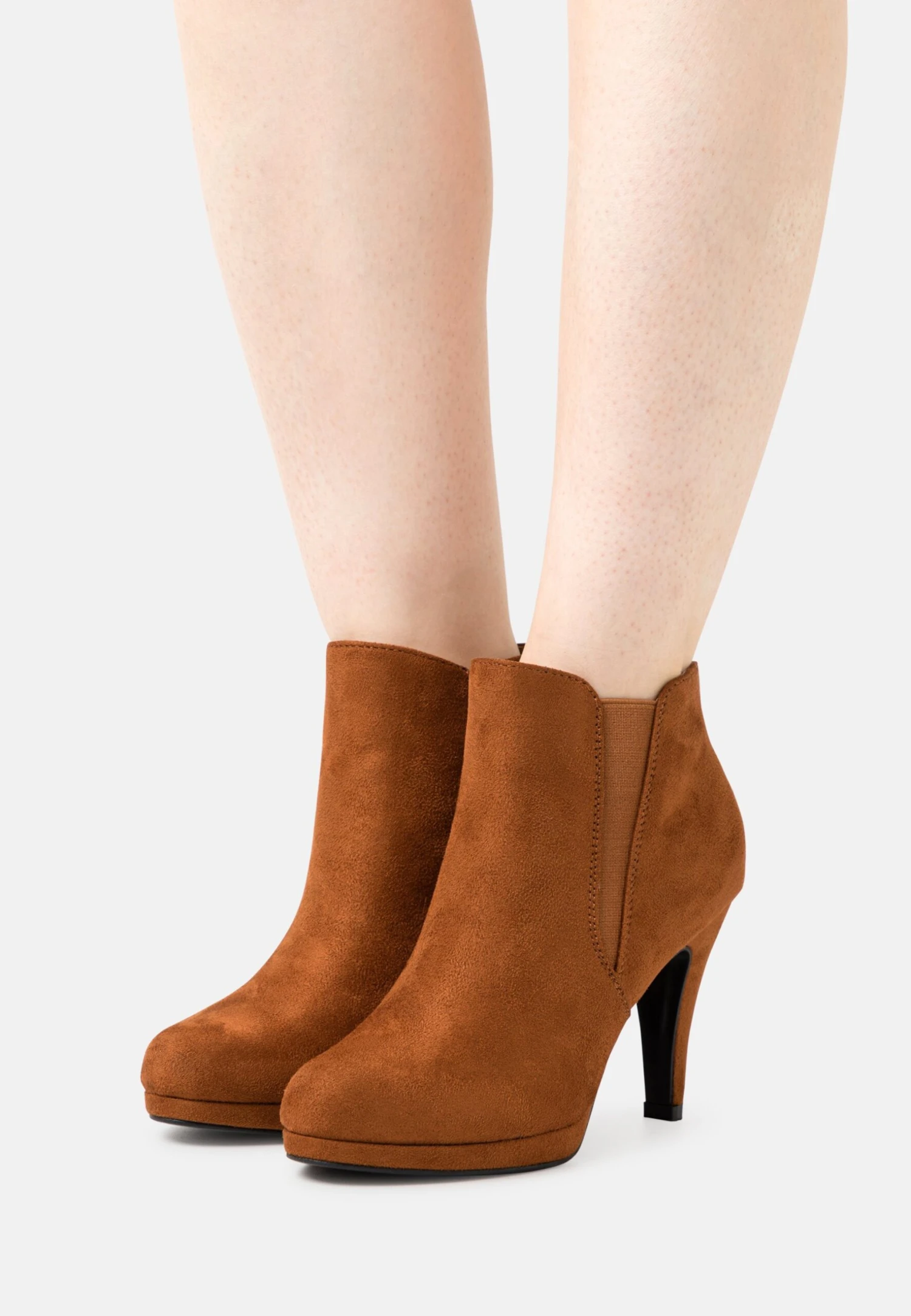 Anna Field Bottines À Talons Hauts - Cognac
