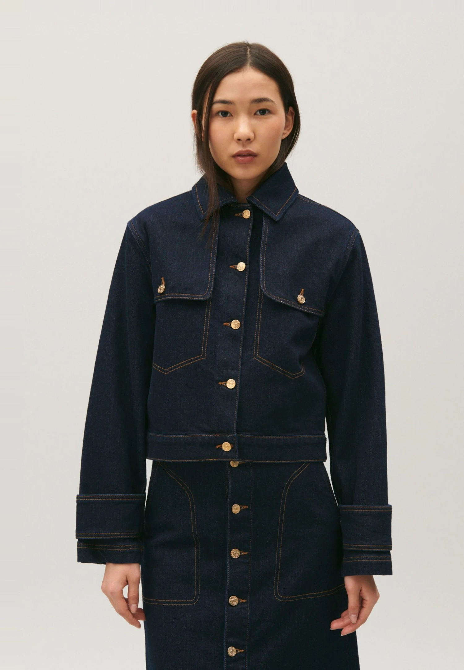 CLAUDIE PIERLOT Villy - Veste En Jean - Denim Brut