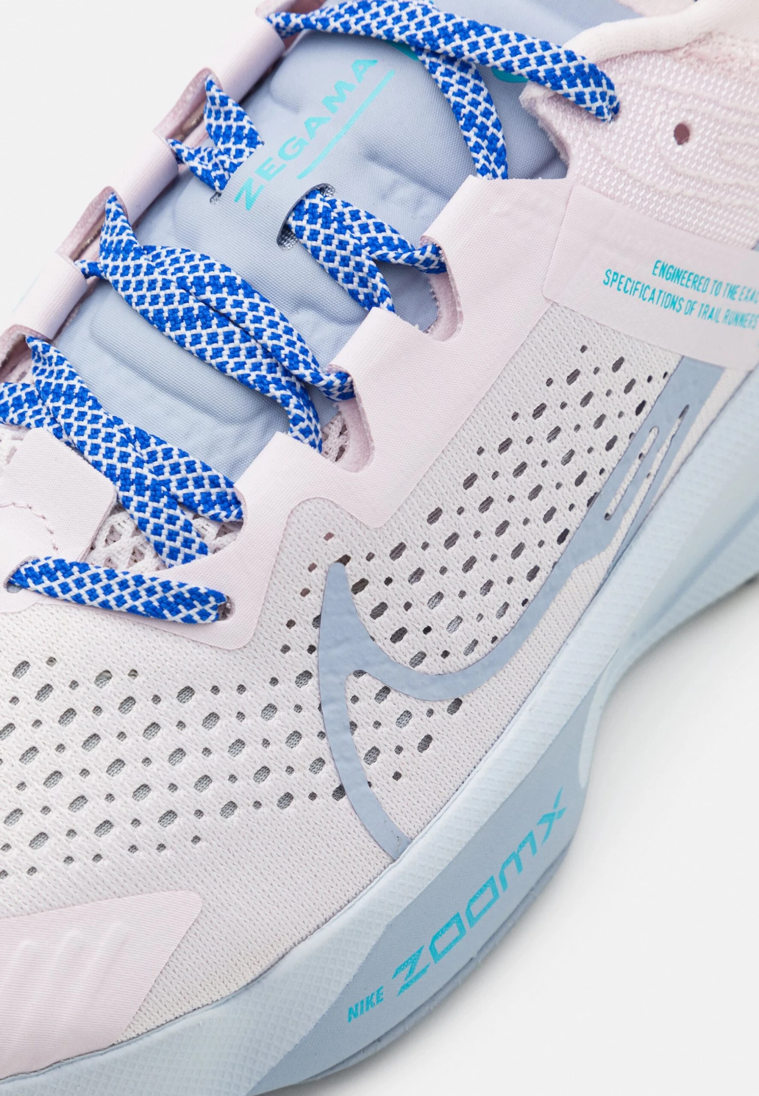 Nike Performance Zoomx Zegama - Chaussures De Running - Pearl Pink/Blue Whisper/Coconut Milk/Baltic Blue/Football Grey – Image 8