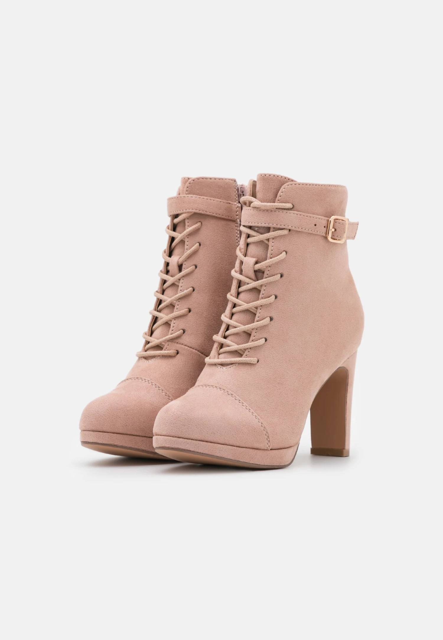 Bottines À Lacets - Light Pink – Image 3