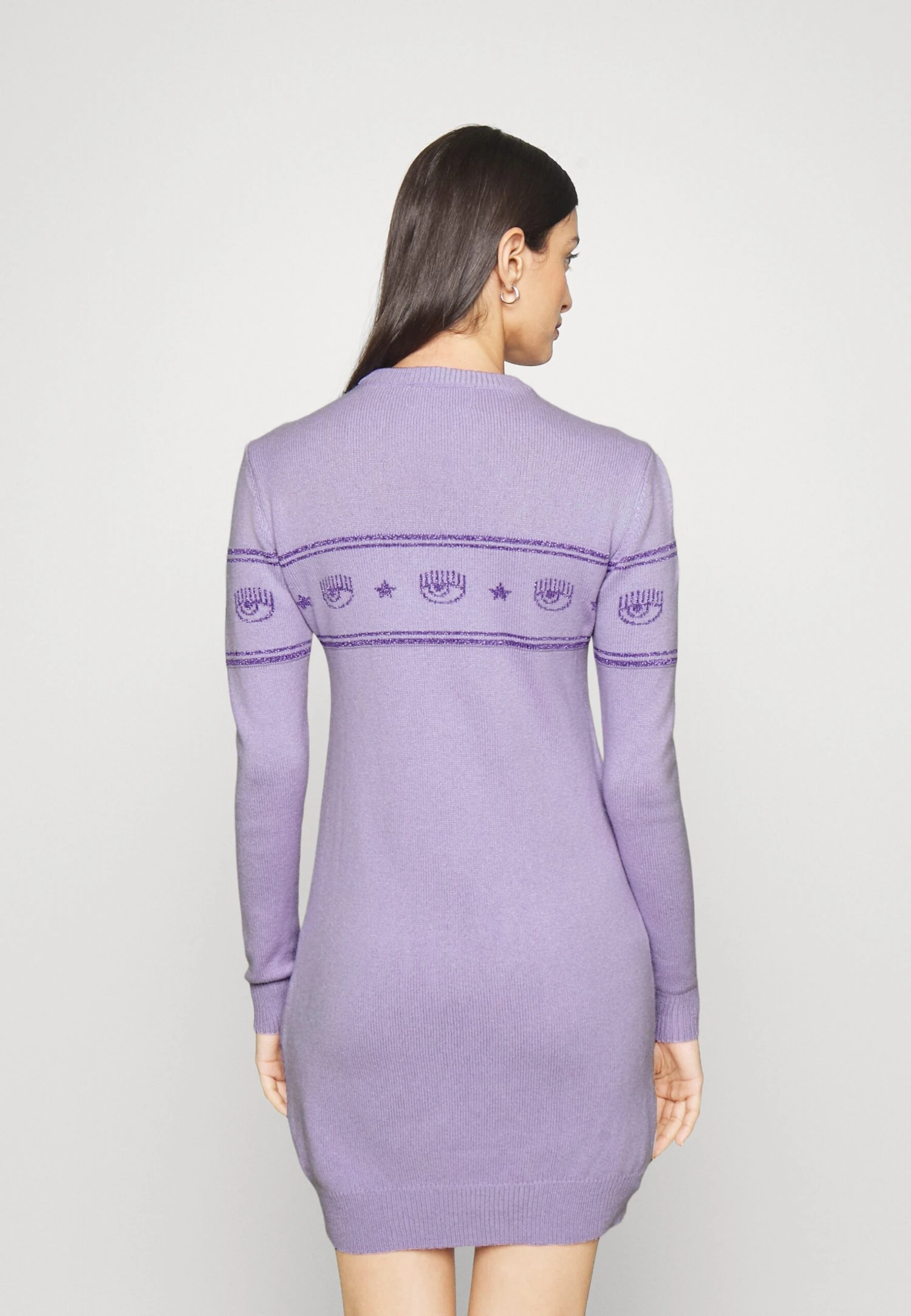 Chiara Ferragni Maxilogo Dress - Robe Pull - Purple – Image 3