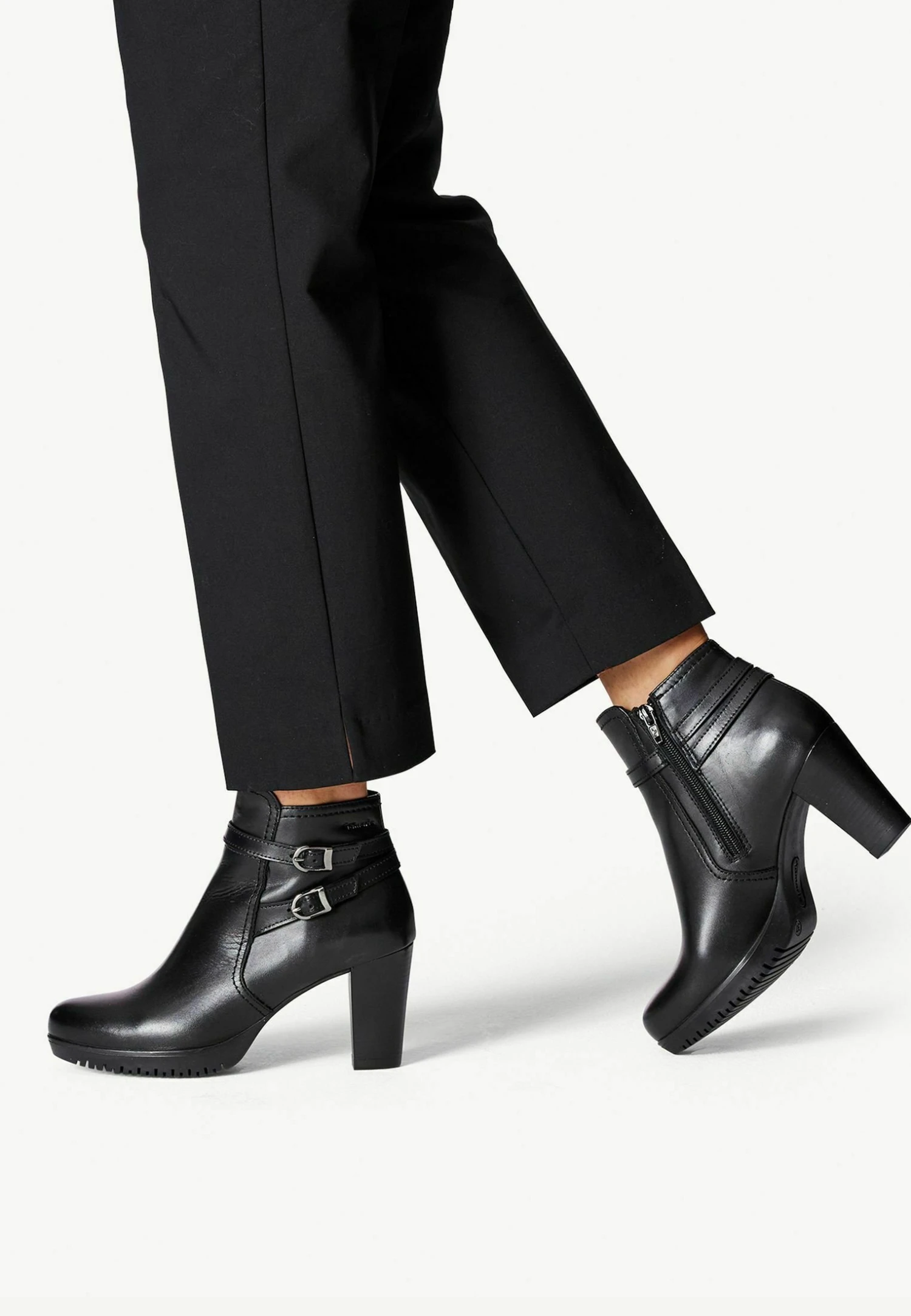 Tamaris Boots À Talons - Black Leather